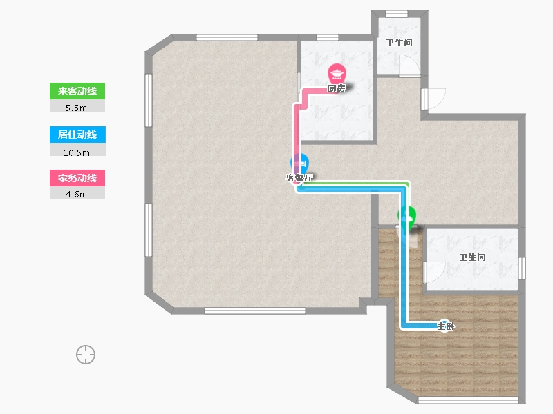 浙江省-绍兴市-金昌烟波星鹭-360.00-户型库-动静线