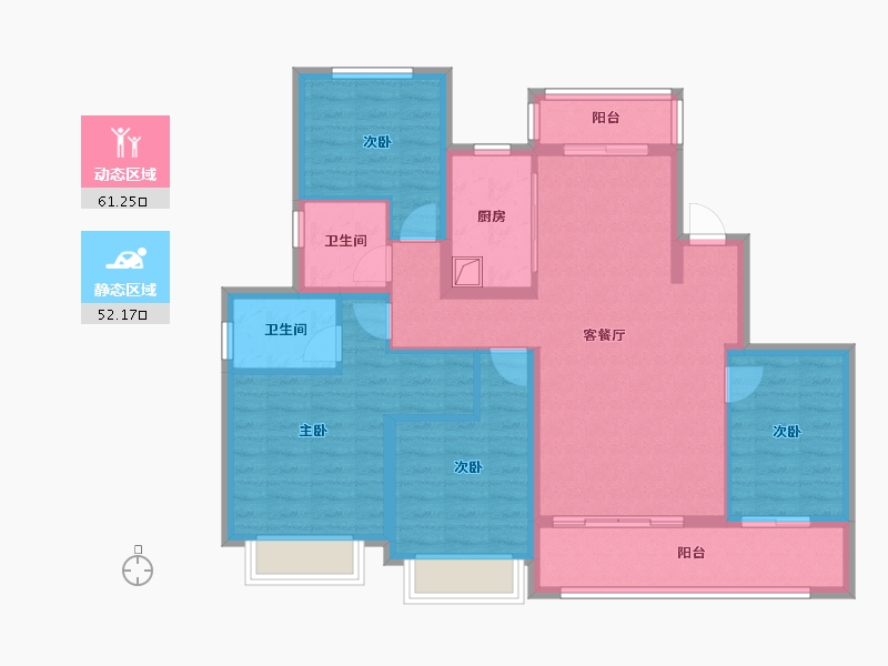 江西省-上饶市-蓝城明月江南-112.00-户型库-动静分区