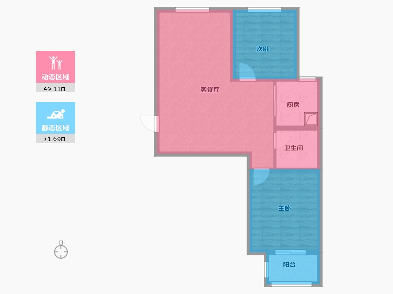 河北省-保定市-哈罗城西区-72.53-户型库-动静分区