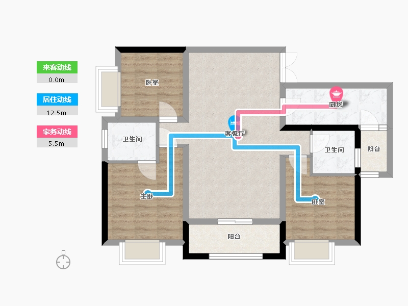 贵州省-贵阳市-云城中心-110.00-户型库-动静线