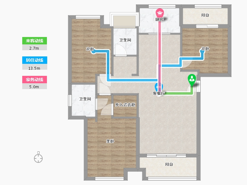 湖南省-怀化市-怀化华远万江府-95.20-户型库-动静线