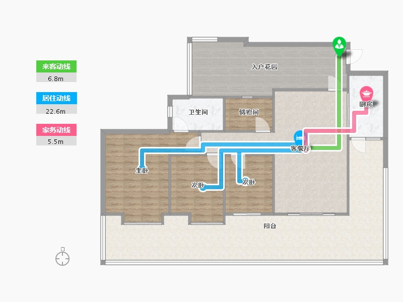 广东省-广州市-星河山海湾-83.20-户型库-动静线