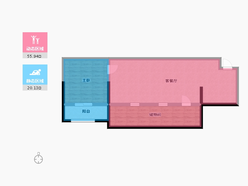 江苏省-南通市-龙信晏园-68.00-户型库-动静分区