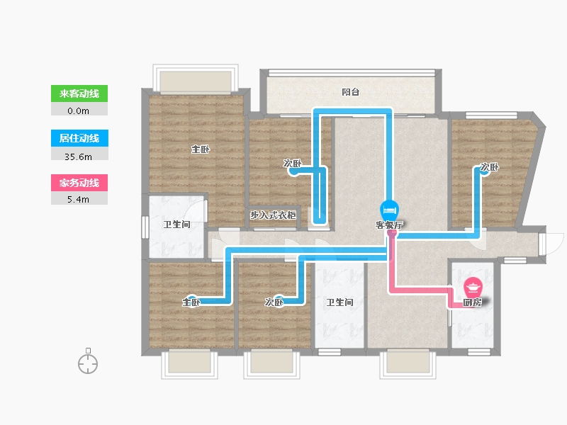 江西省-九江市-印象柴桑-106.72-户型库-动静线