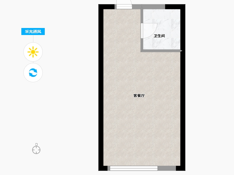 江苏省-扬州市-高力国际公寓-31.20-户型库-采光通风