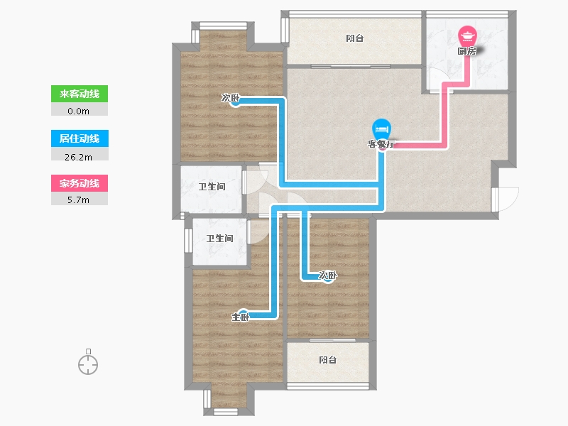 四川省-成都市-驿鑫乡卿城-109.72-户型库-动静线