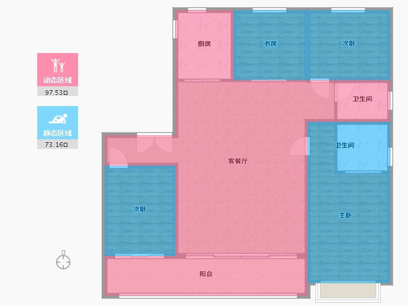 山东省-聊城市-名人府-156.80-户型库-动静分区