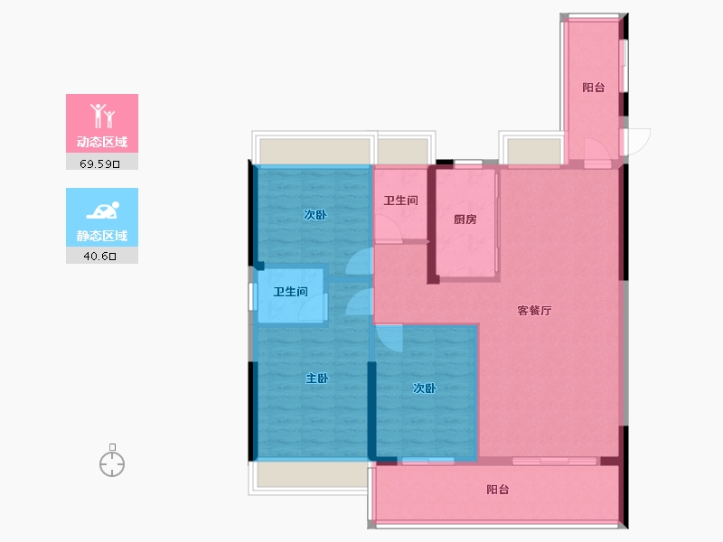 湖北省-孝感市-恒凯首府-101.60-户型库-动静分区