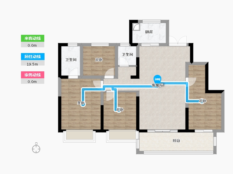 河北省-邢台市-家乐园天一园著-144.00-户型库-动静线