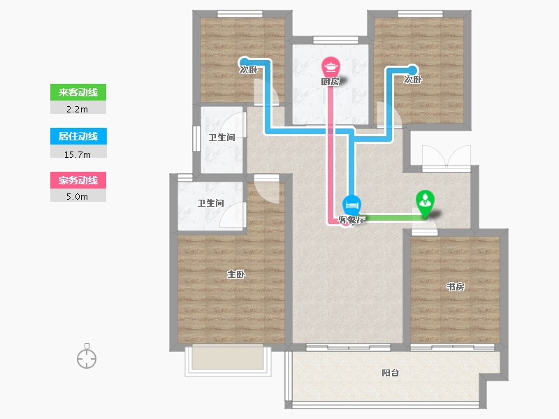 山东省-泰安市-三巽铂悦府-103.20-户型库-动静线