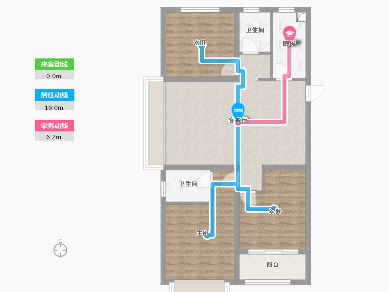 山东省-泰安市-鲁投铂悦青云-93.60-户型库-动静线