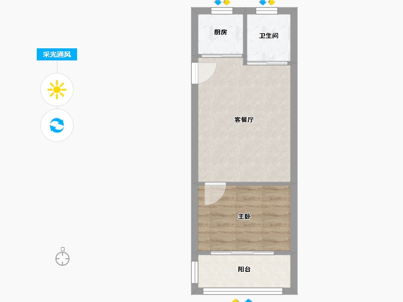 上海-上海市-延长小区-32.16-户型库-采光通风