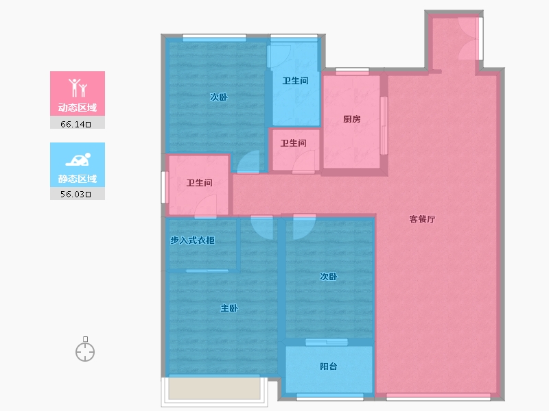 浙江省-绍兴市-祥生棠樾-110.50-户型库-动静分区