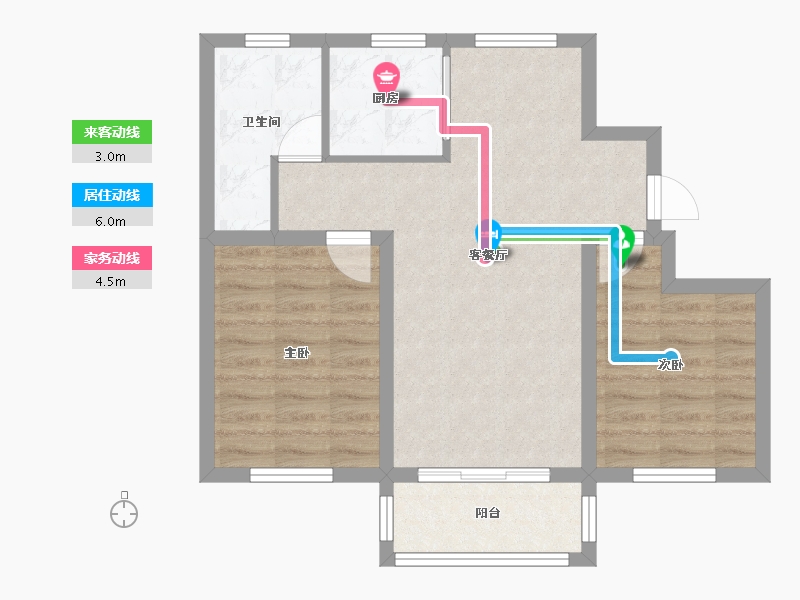 河北省-张家口市-凤凰城-75.20-户型库-动静线