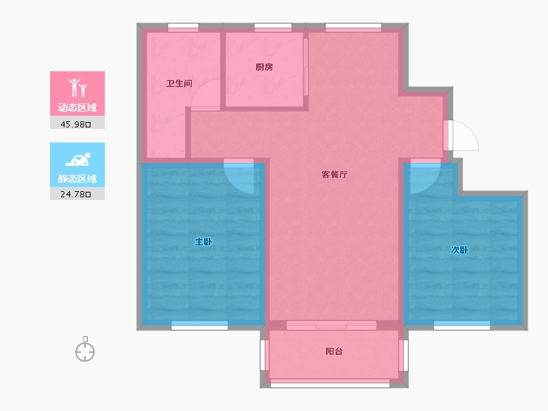 河北省-张家口市-凤凰城-75.20-户型库-动静分区