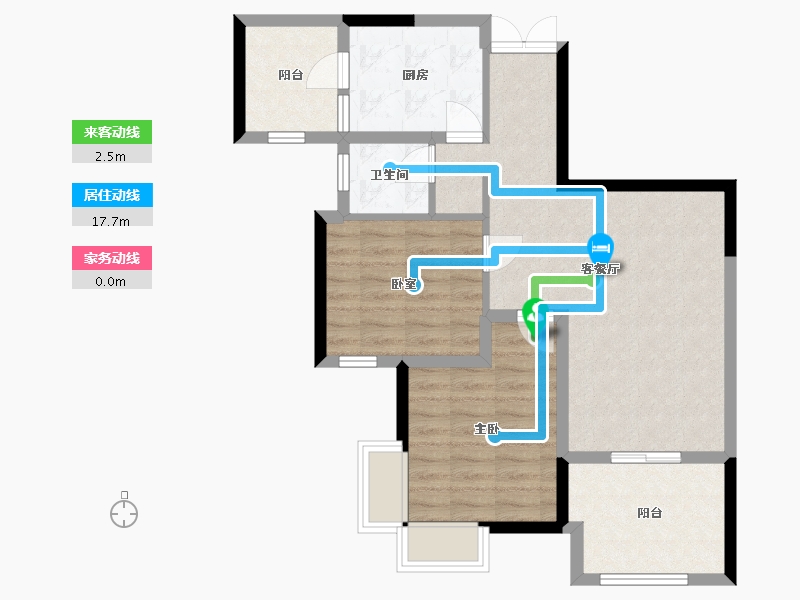 四川省-自贡市-华府-73.60-户型库-动静线