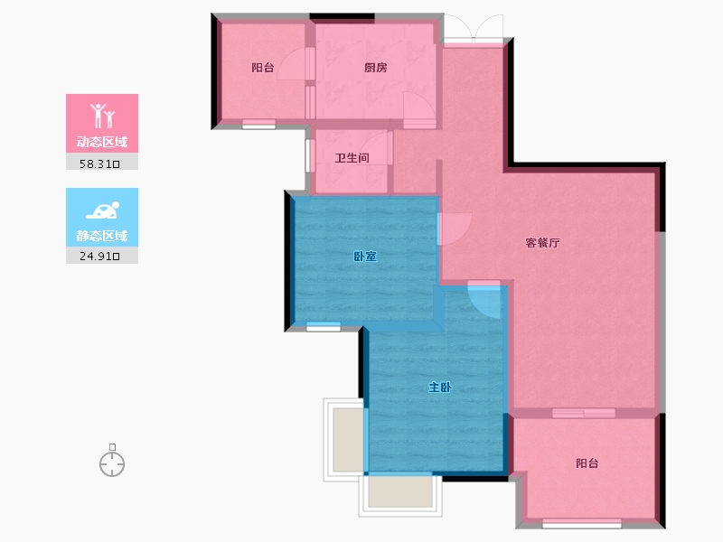 四川省-自贡市-华府-73.60-户型库-动静分区