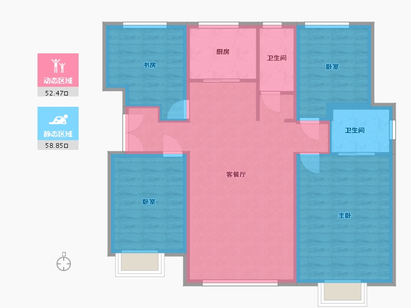 河北省-廊坊市-福华郡-114.40-户型库-动静分区