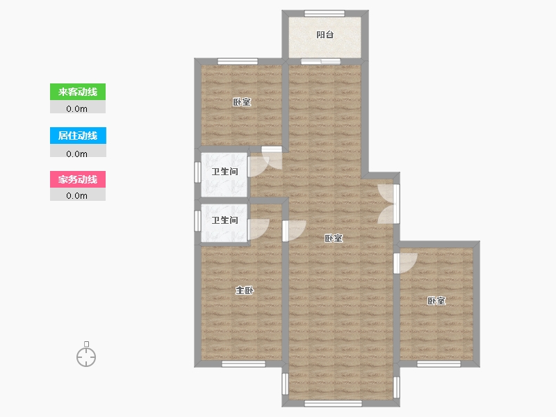 黑龙江省-佳木斯市-东城小区-108.07-户型库-动静线