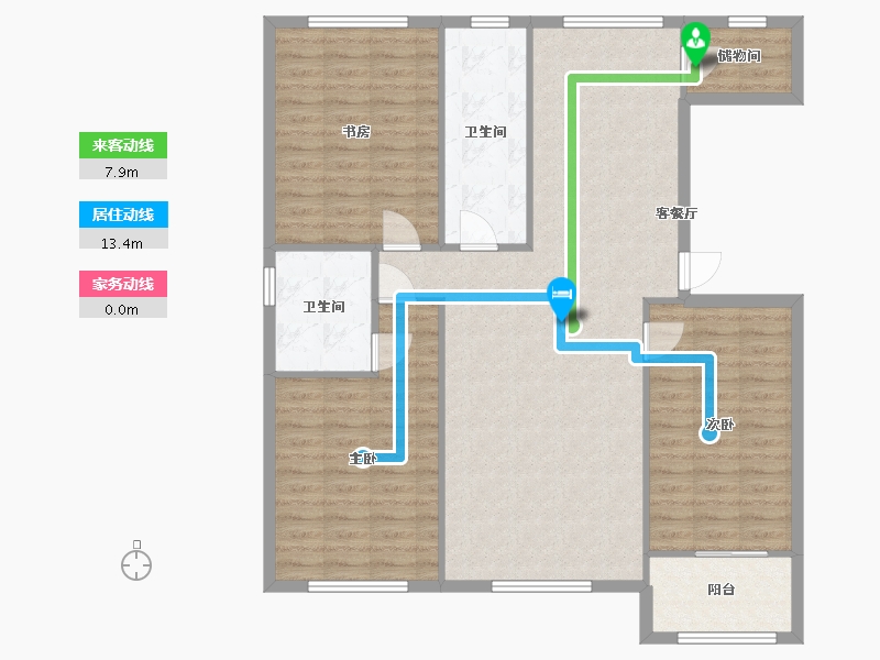 山西省-运城市-鼎鑫·黄金水岸-122.78-户型库-动静线