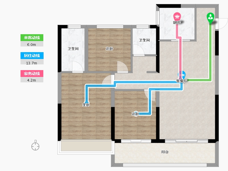 江苏省-淮安市-春风南岸-99.20-户型库-动静线