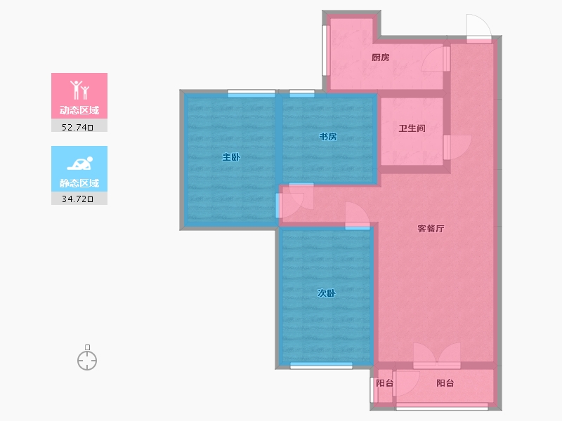 山西省-晋中市-新城-96.80-户型库-动静分区