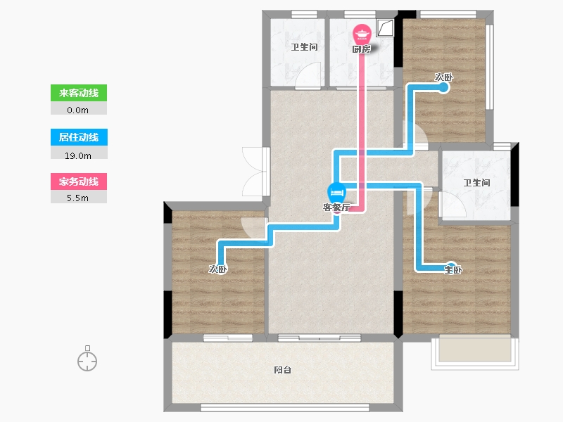 贵州省-毕节市-公园1号-88.19-户型库-动静线