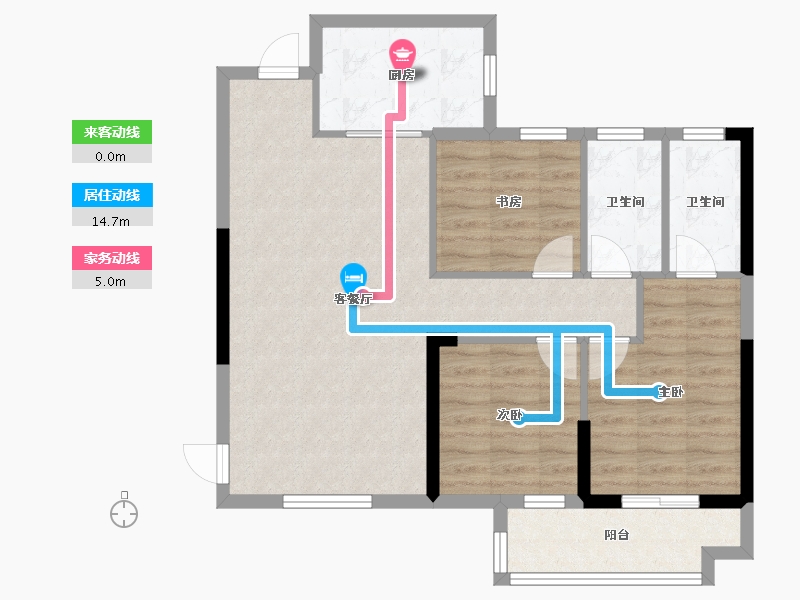 湖北省-宜昌市-金陵世纪城二期-81.78-户型库-动静线