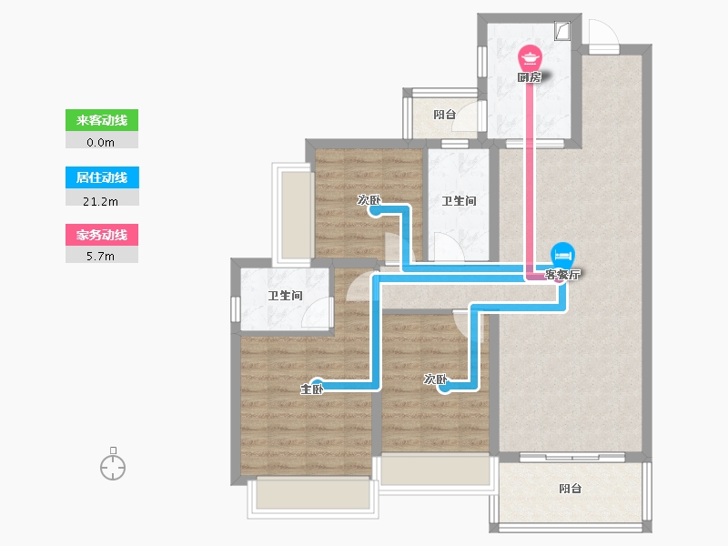 四川省-成都市-中建天府公馆-95.20-户型库-动静线