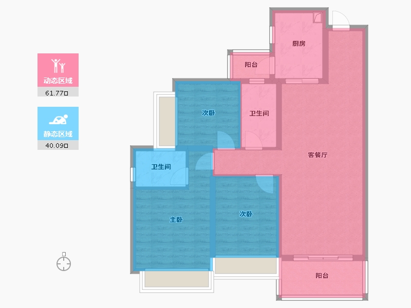 四川省-成都市-中建天府公馆-95.20-户型库-动静分区