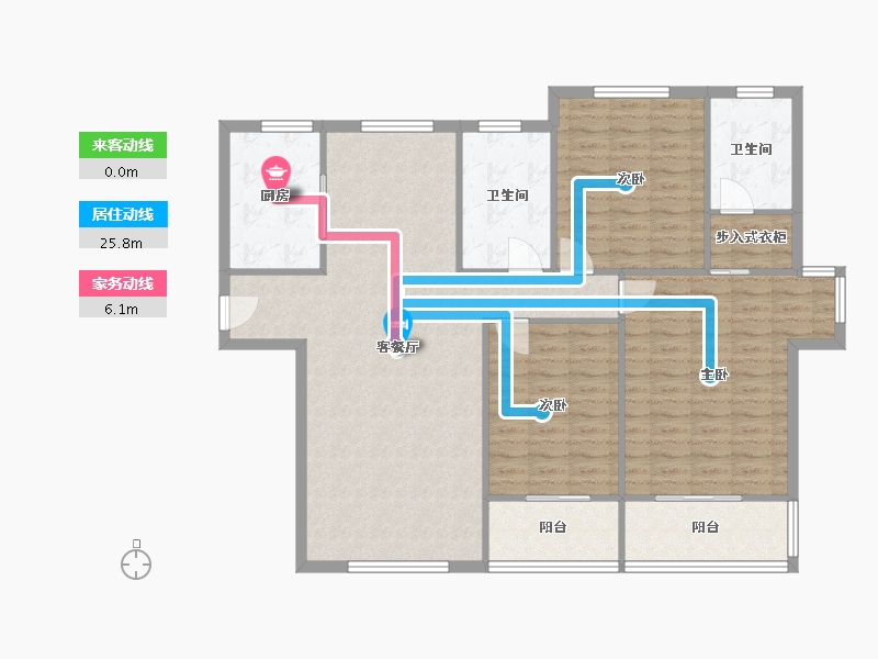 山东省-济南市-艺苑小区-121.60-户型库-动静线