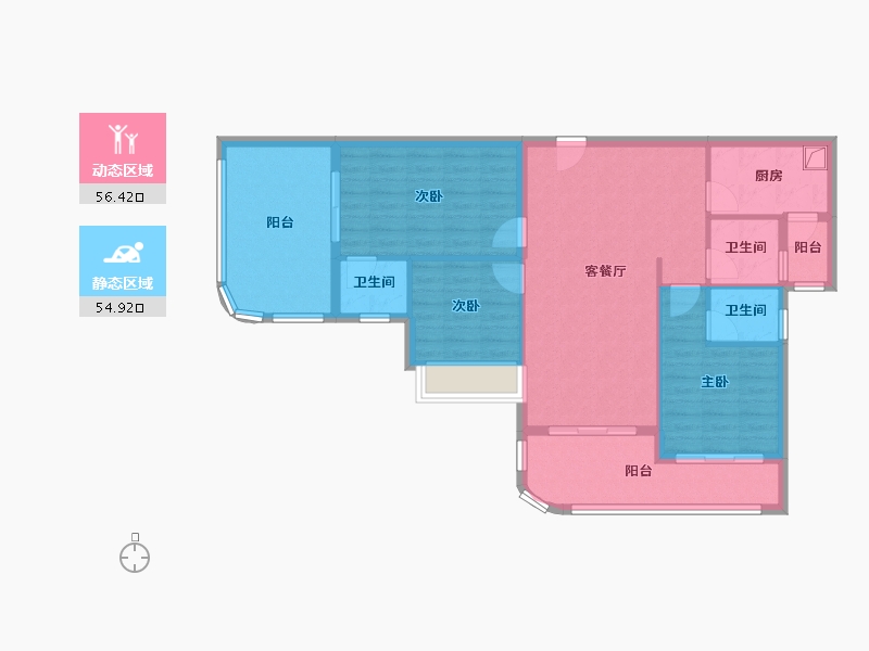 广东省-清远市-江湾明珠-100.52-户型库-动静分区