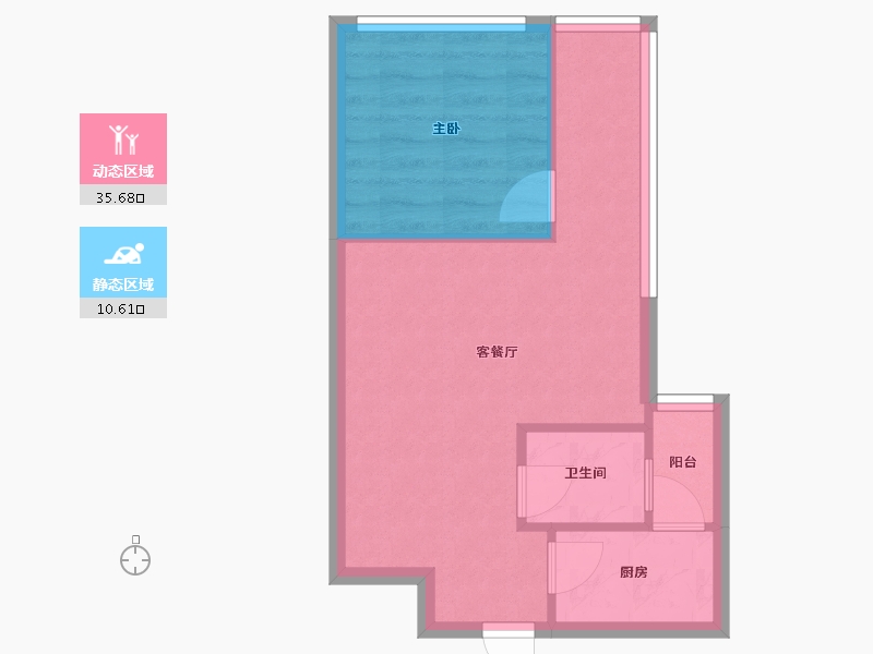 湖南省-长沙市-金领家族b片-41.24-户型库-动静分区