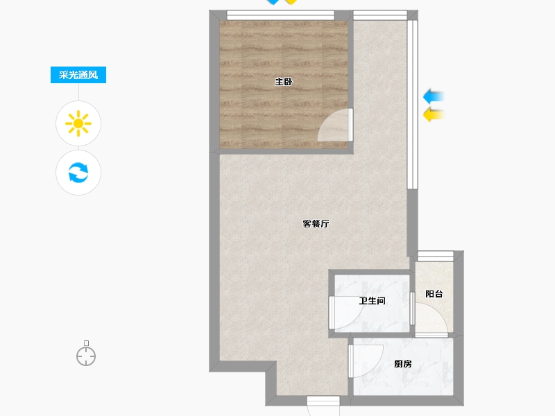 湖南省-长沙市-金领家族b片-41.24-户型库-采光通风