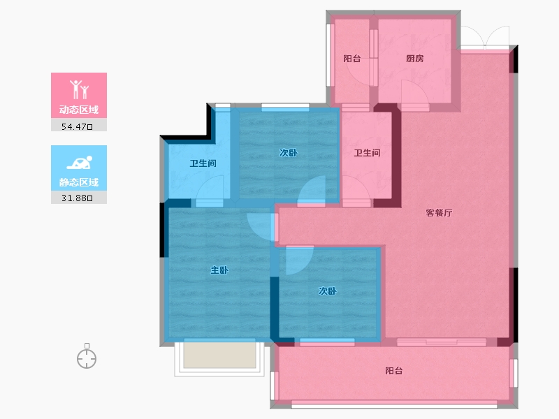 云南省-昭通市-万景-83.20-户型库-动静分区