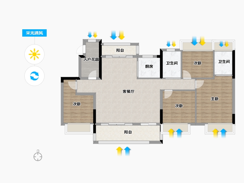 江西省-抚州市-兴瑞学府-112.00-户型库-采光通风