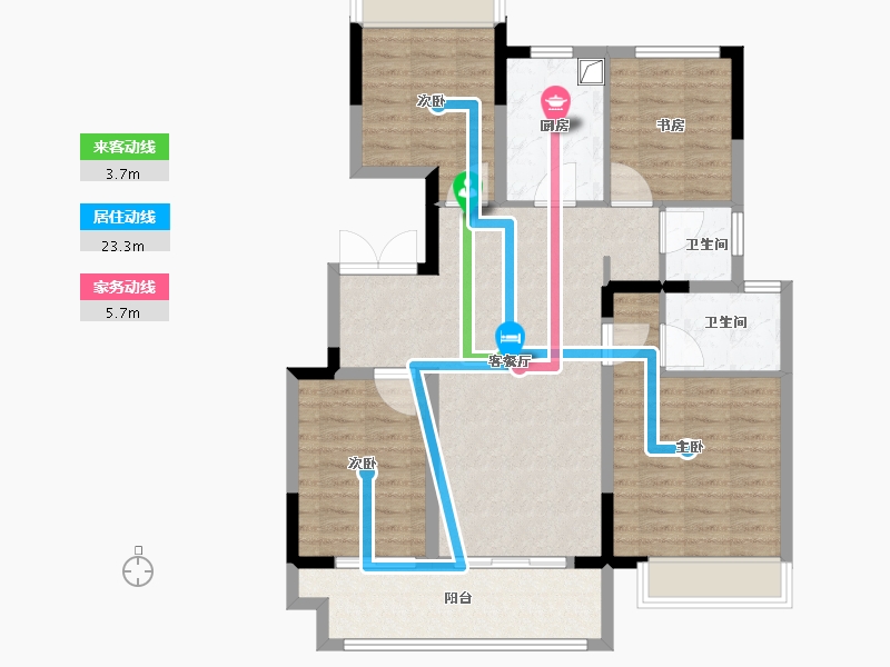 江苏省-连云港市-红星星都荟-97.00-户型库-动静线