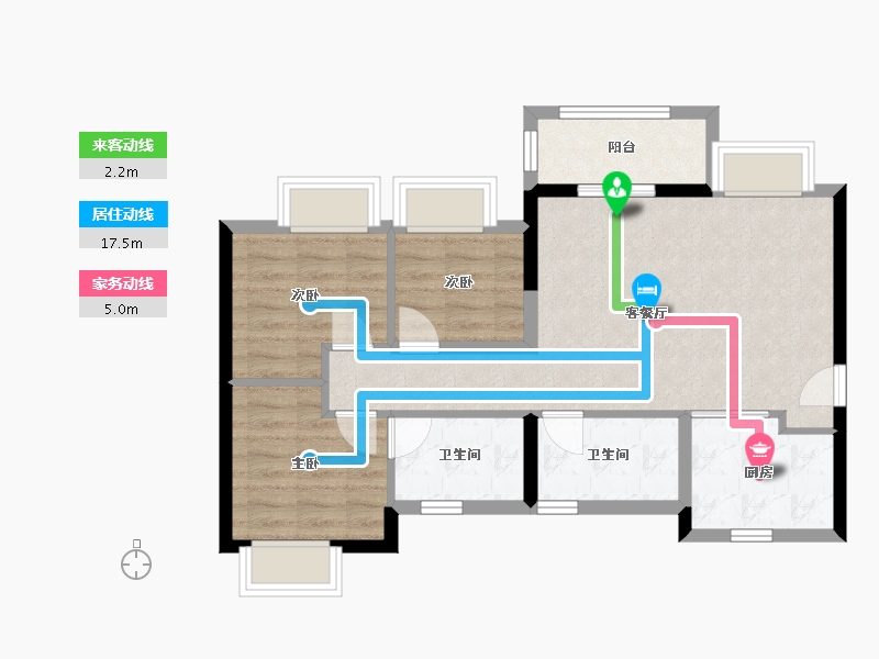 广东省-深圳市-坪山城投·鸿鹄里-69.31-户型库-动静线