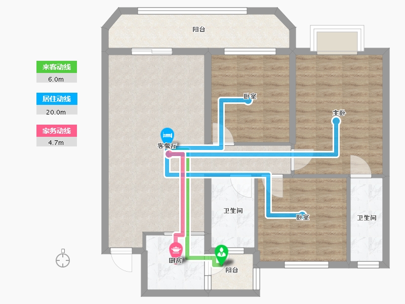 广东省-清远市-江湾明珠-85.02-户型库-动静线