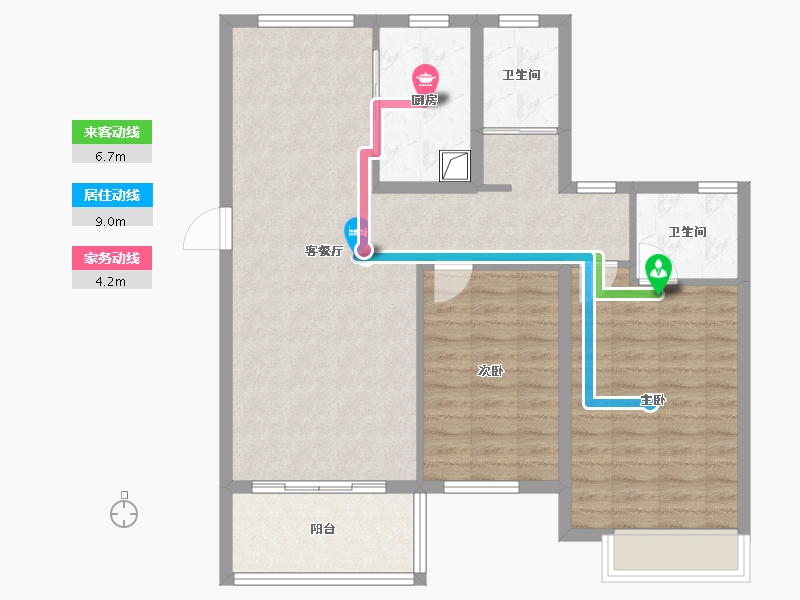 河南省-漯河市-华泰·云筑-90.40-户型库-动静线