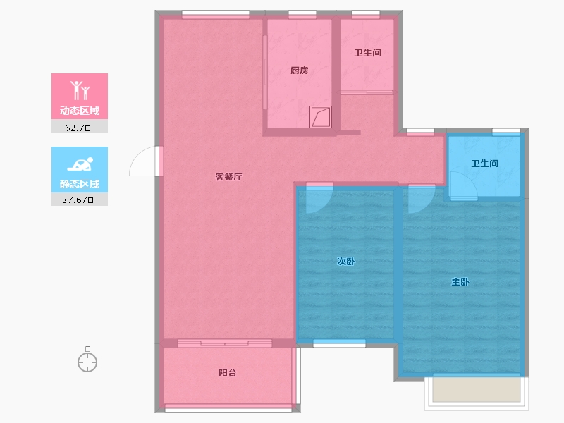 河南省-漯河市-华泰·云筑-90.40-户型库-动静分区