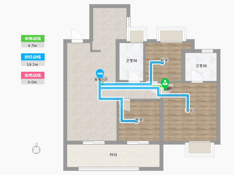 江苏省-南京市-保利荷雨瑧悦-79.39-户型库-动静线