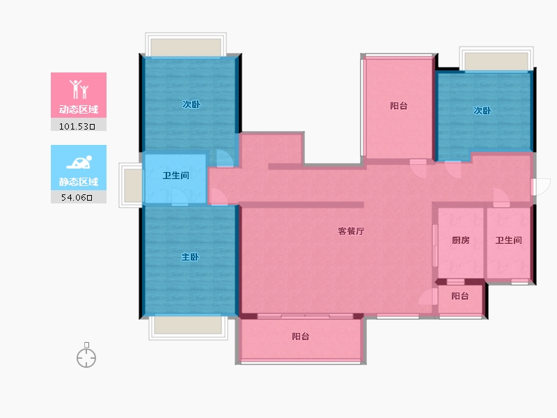 广东省-佛山市-凤语潮鸣-140.00-户型库-动静分区