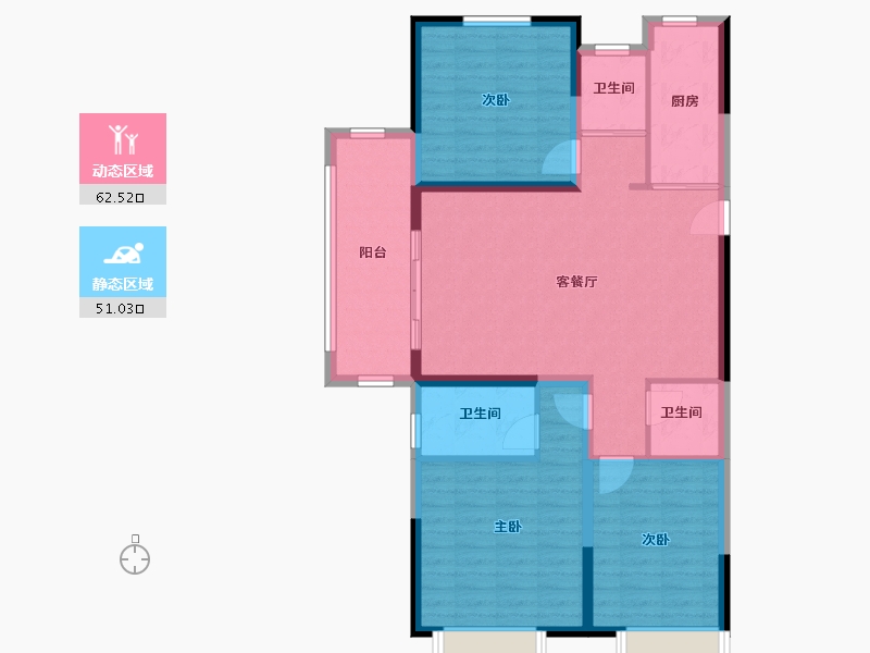 江苏省-徐州市-文韵-102.40-户型库-动静分区