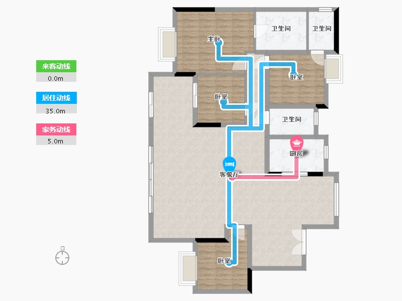 四川省-雅安市-正黄领地翡翠公园-158.00-户型库-动静线