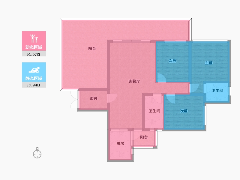 四川省-宜宾市-滨江印象-120.00-户型库-动静分区