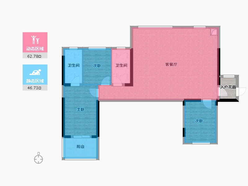 贵州省-贵阳市-龙湖舜山府-125.00-户型库-动静分区