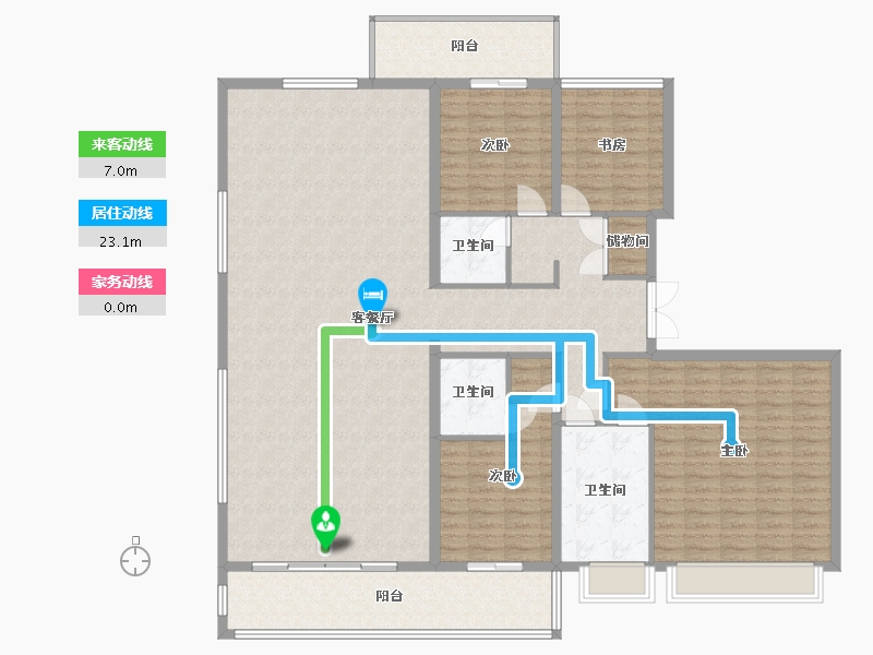 陕西省-西安市-中国铁建万科翡翠国际3期-192.00-户型库-动静线