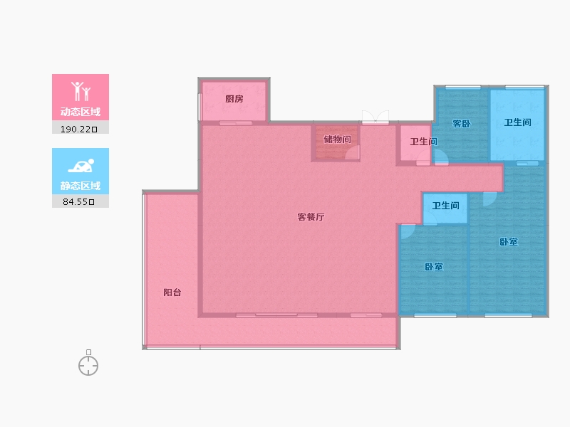 陕西省-西安市-招商西安序-256.13-户型库-动静分区