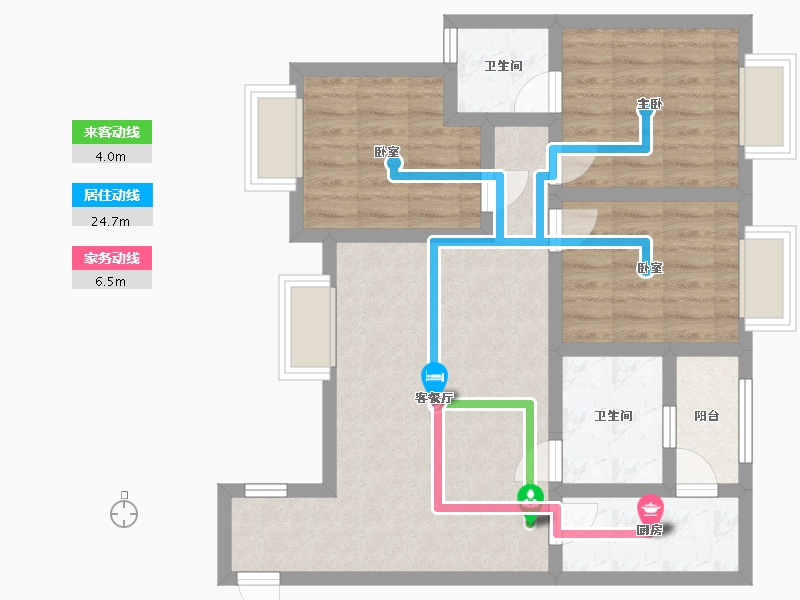 四川省-广安市-临港新城美好家园-100.00-户型库-动静线